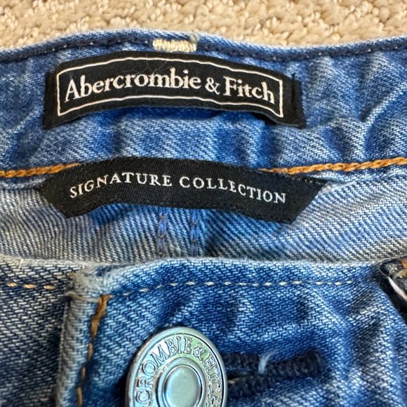 Abercrombie & Fitch Jeans Slim Straight Ankle Release Hem Boho Sz 27 #626113015 - Picture 2 of 13